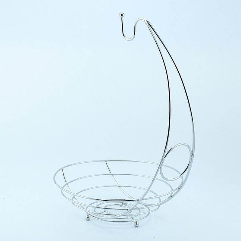 European Style Wrought Iron Fruit Basket Fruit Storage Basket Fruit Drain Desktop Storage Basket - Mubimart