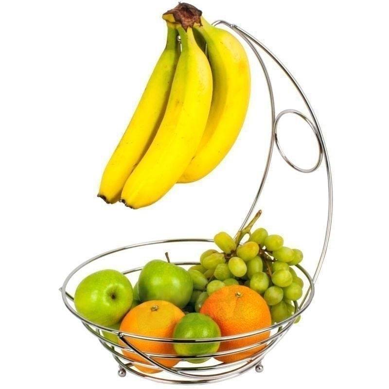 European Style Wrought Iron Fruit Basket Fruit Storage Basket Fruit Drain Desktop Storage Basket - Mubimart