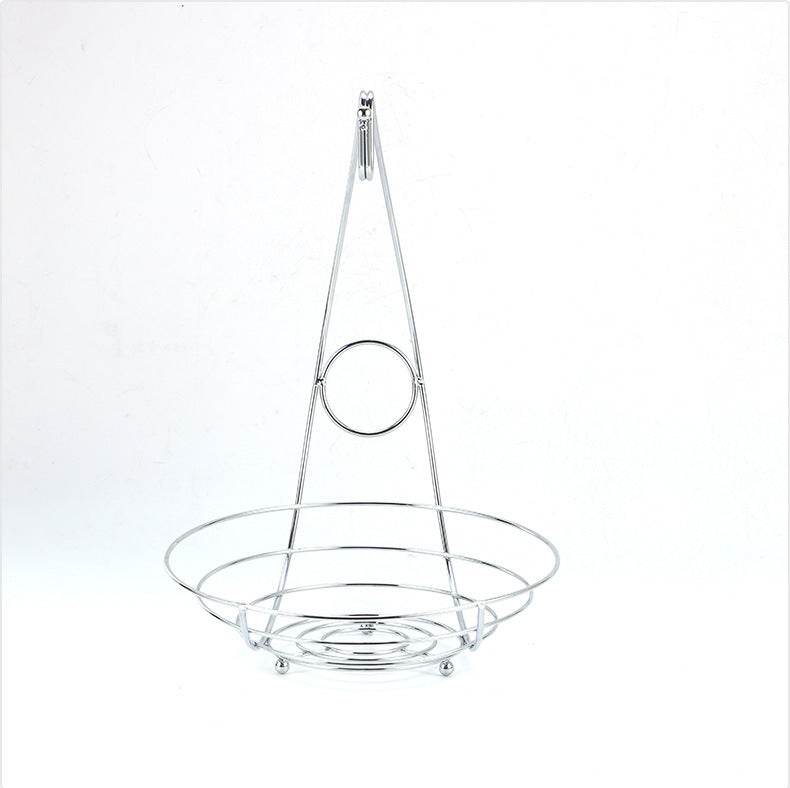 European Style Wrought Iron Fruit Basket Fruit Storage Basket Fruit Drain Desktop Storage Basket - Mubimart