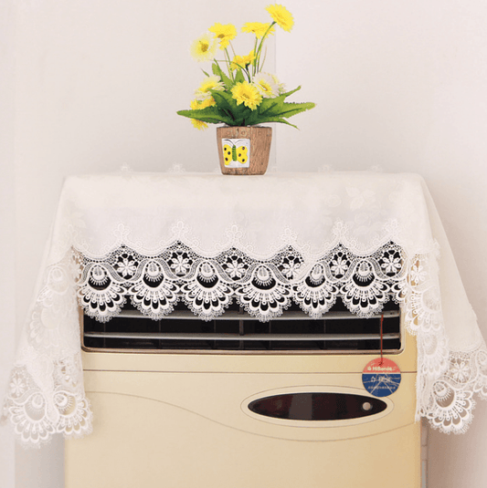 European fabric tablecloth tablecloth White cloth tablecloth tablecloth Lace round tablecloth cushion set - Mubimart