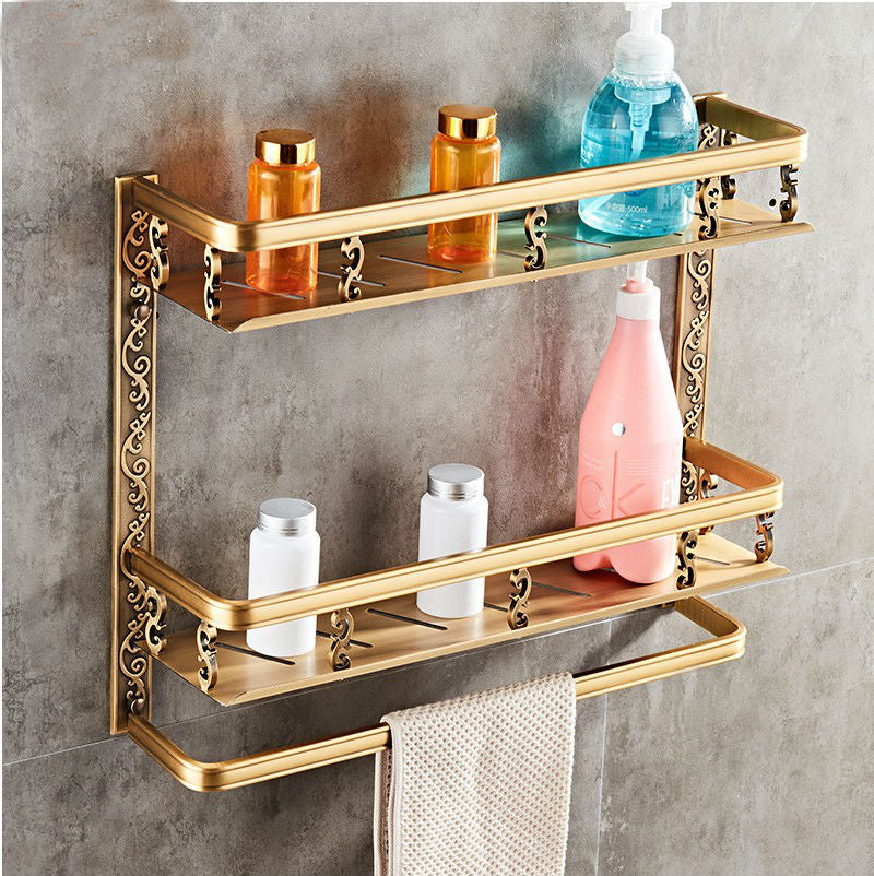 European style bathroom shelf double bathroom - Mubimart -  