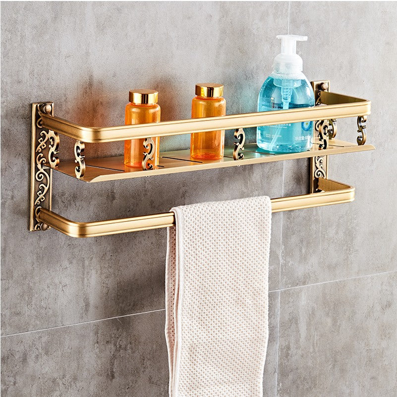 European style bathroom shelf double bathroom - Mubimart -  