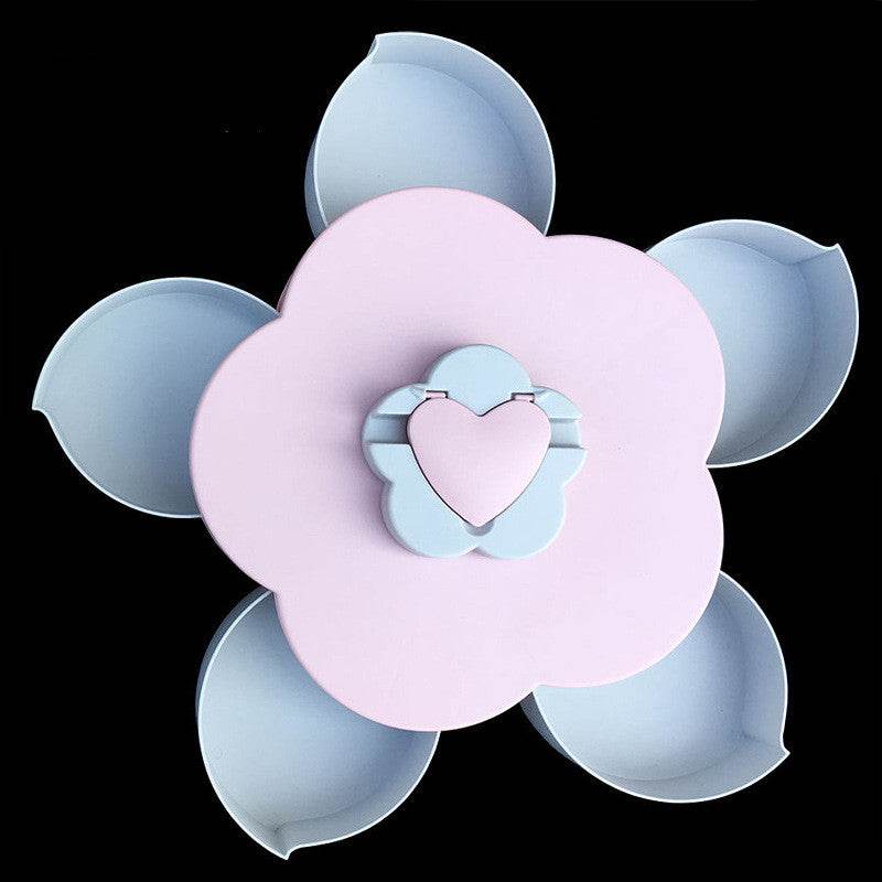 European style split petals rotating fruit box candy tray - Mubimart
