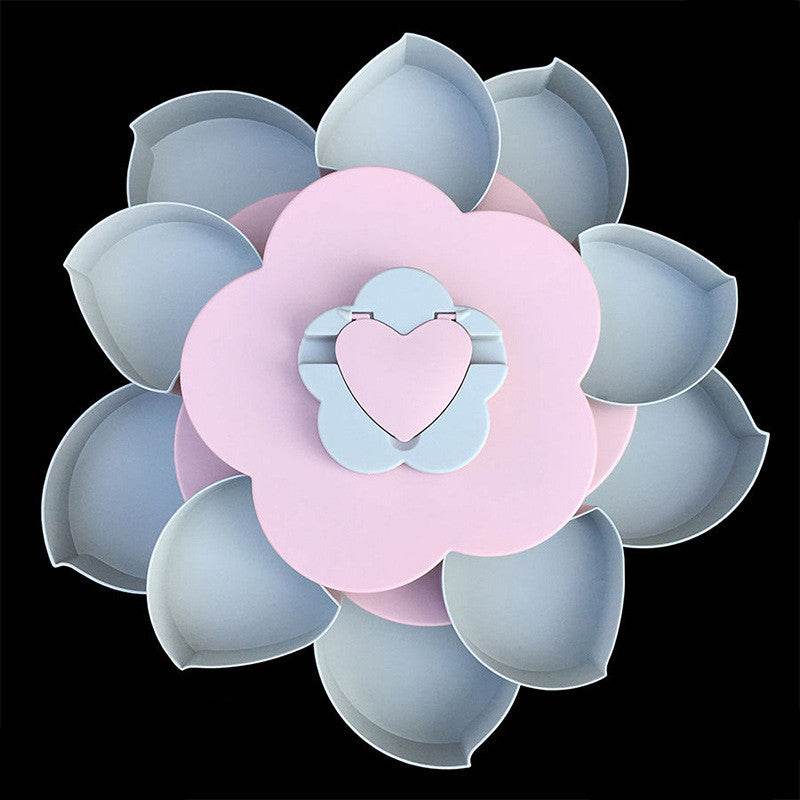 European style split petals rotating fruit box candy tray - Mubimart