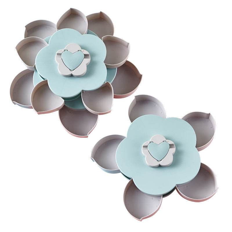 European style split petals rotating fruit box candy tray - Mubimart
