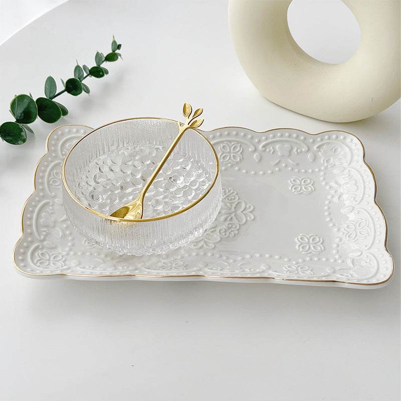 Exquisite Small Fruit Bowl Crystal Glass Sugar Water Bowl - Mubimart