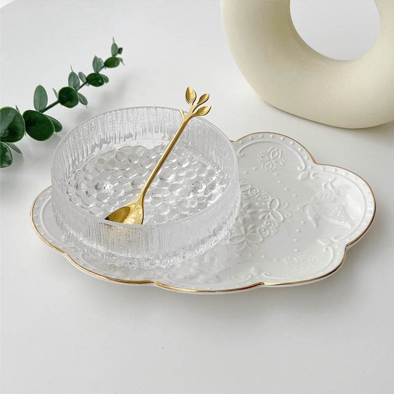 Exquisite Small Fruit Bowl Crystal Glass Sugar Water Bowl - Mubimart