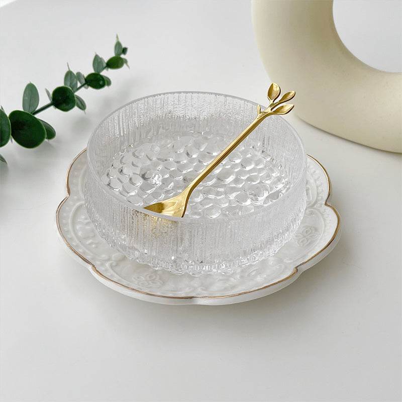 Exquisite Small Fruit Bowl Crystal Glass Sugar Water Bowl - Mubimart