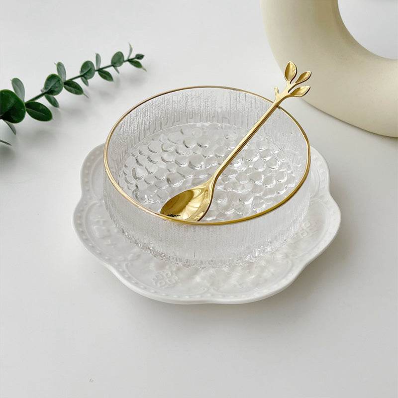 Exquisite Small Fruit Bowl Crystal Glass Sugar Water Bowl - Mubimart