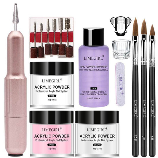 Extend Nail Art Crystal Powder Liquid Set - Mubimart
