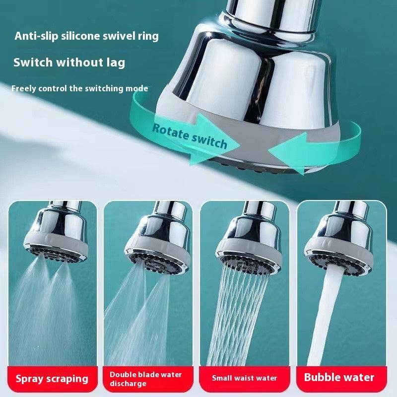 Extender Universal Rotation Supercharged Shower Water Faucet - Mubimart