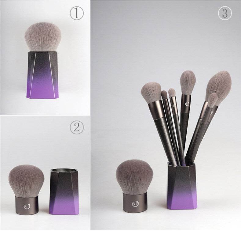 Eye and Face Loose Powder High Gloss Blush Smudge Makeup Brush Set - Mubimart