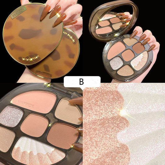 Eyeshadow Palette Pearlescent Matte Earth Color Eyeshadow Palette Makeup - Mubimart
