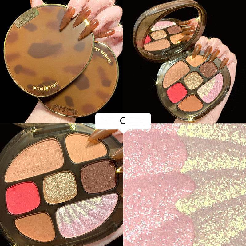 Eyeshadow Palette Pearlescent Matte Earth Color Eyeshadow Palette Makeup - Mubimart