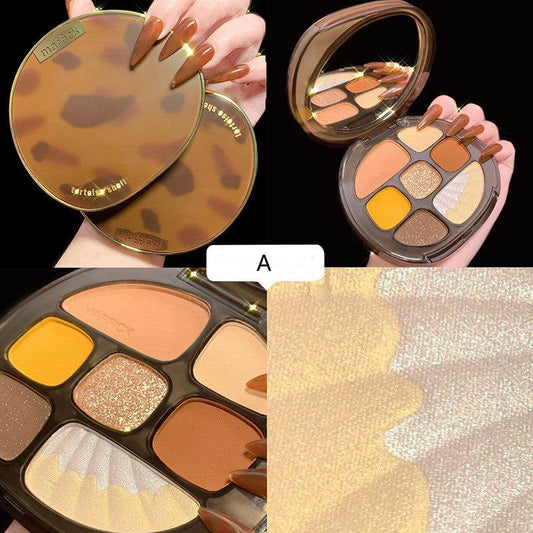Eyeshadow Palette Pearlescent Matte Earth Color Eyeshadow Palette Makeup - Mubimart