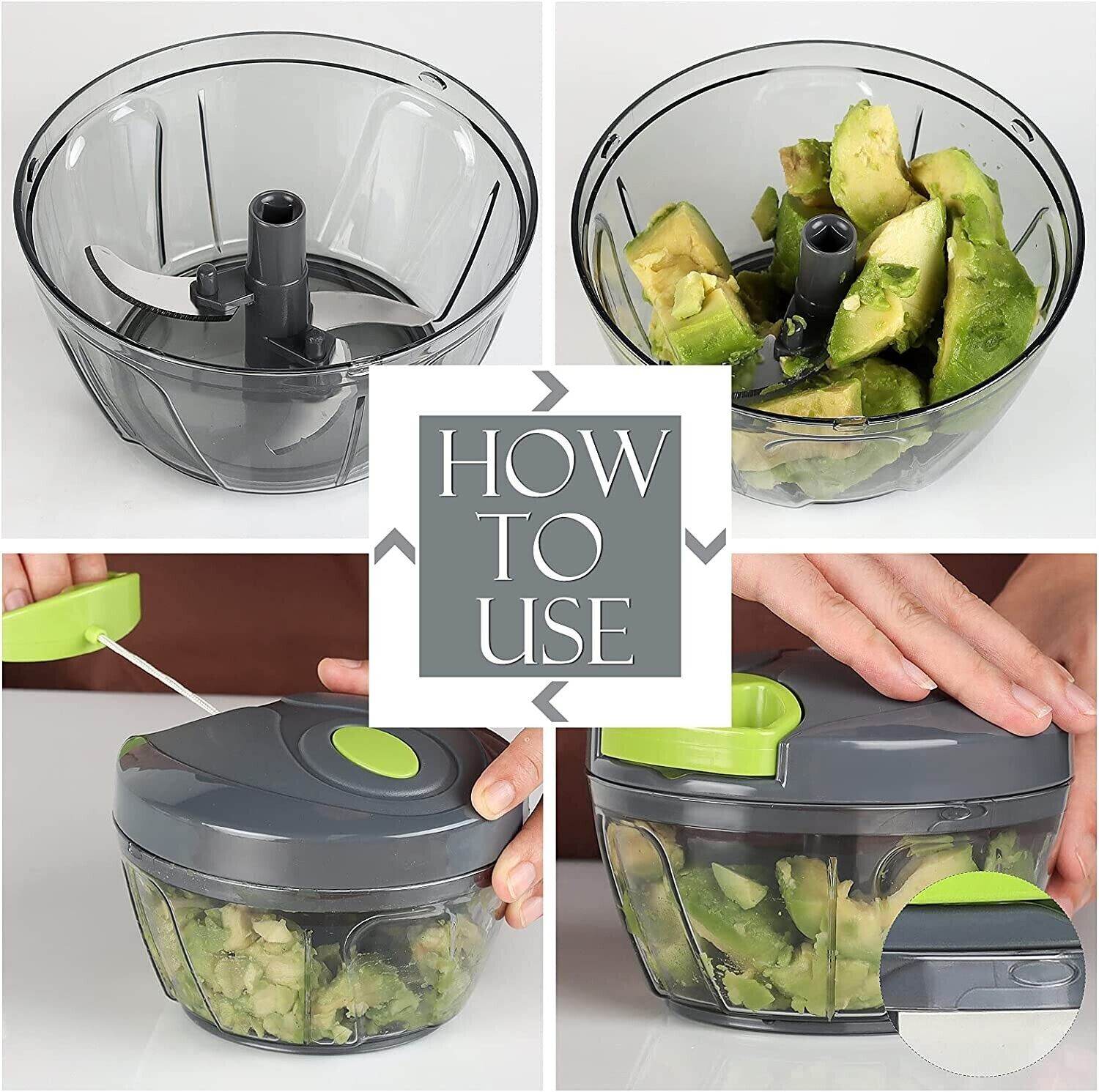 FAST Vegetable Fruit Chopper Cutter Food Onion Veggie Dicer Slicer Kitchen Tool - Mubimart