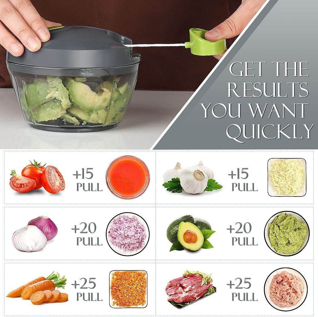 FAST Vegetable Fruit Chopper Cutter Food Onion Veggie Dicer Slicer Kitchen Tool - Mubimart