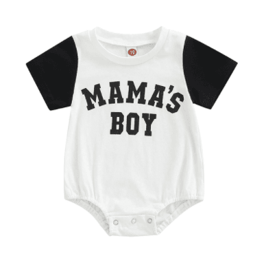 FOCUSNORM 3 Colors Baby Boys Summer Casual Romper 0-18M Letter Printed Short Sleeve Patchwork Jumpsuits - Mubimart