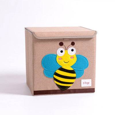 Fabric Children's Folding Toy Storage Box - Mubimart