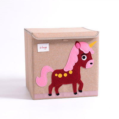 Fabric Children's Folding Toy Storage Box - Mubimart -  