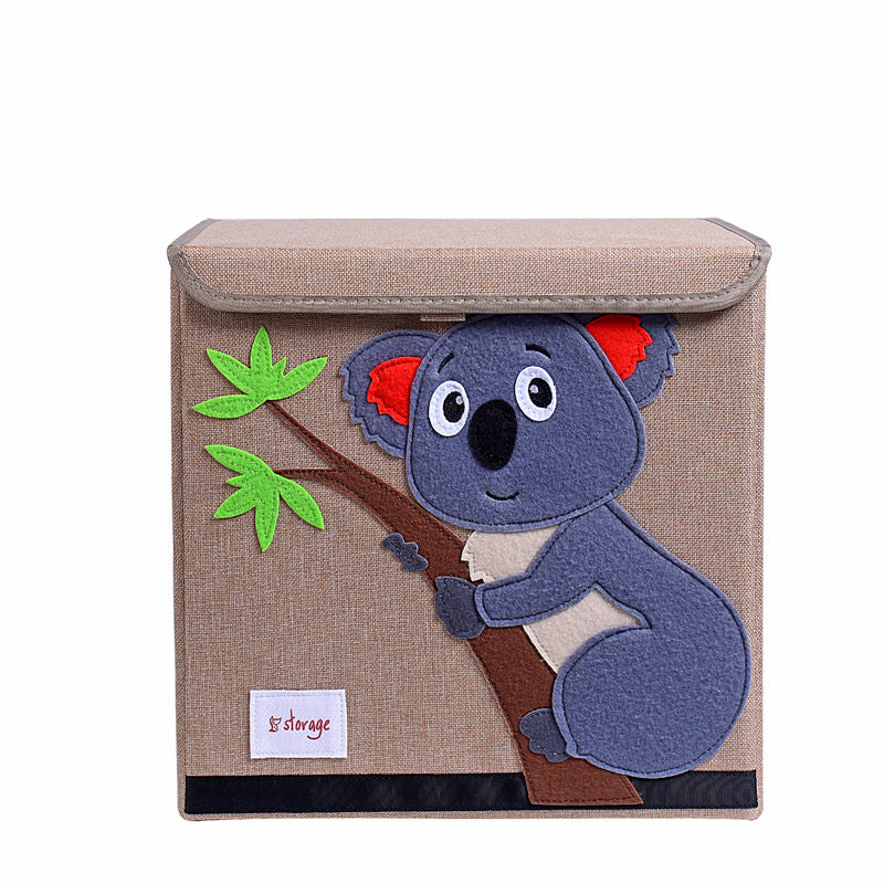 Fabric Children's Folding Toy Storage Box - Mubimart -  