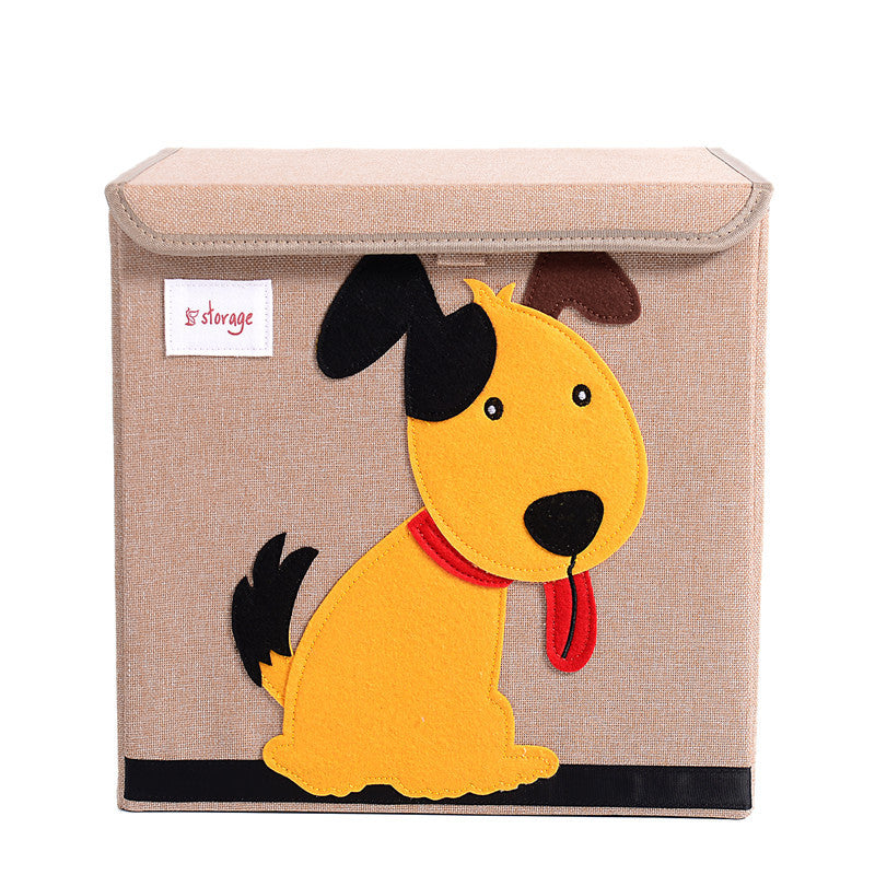 Fabric Children's Folding Toy Storage Box - Mubimart -  