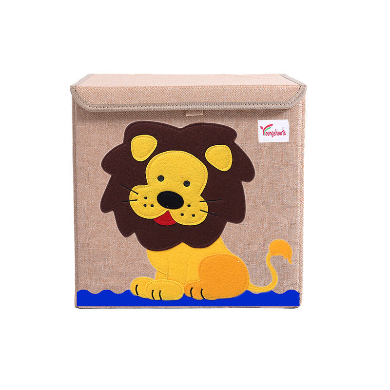 Fabric Children's Folding Toy Storage Box - Mubimart -  