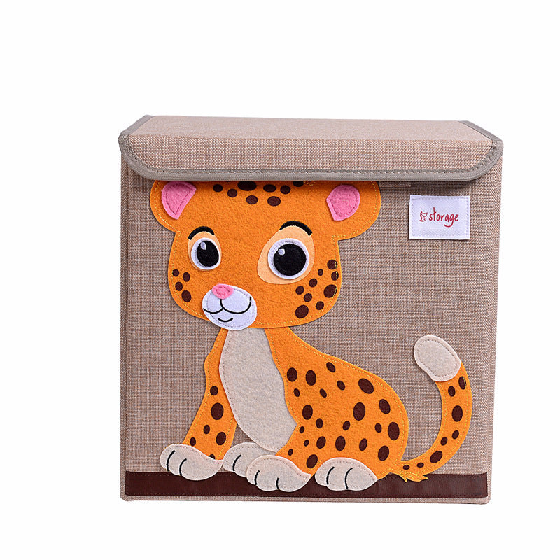 Fabric Children's Folding Toy Storage Box - Mubimart -  