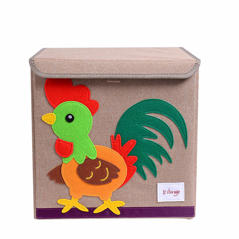 Fabric Children's Folding Toy Storage Box - Mubimart -  