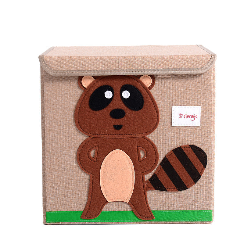 Fabric Children's Folding Toy Storage Box - Mubimart -  