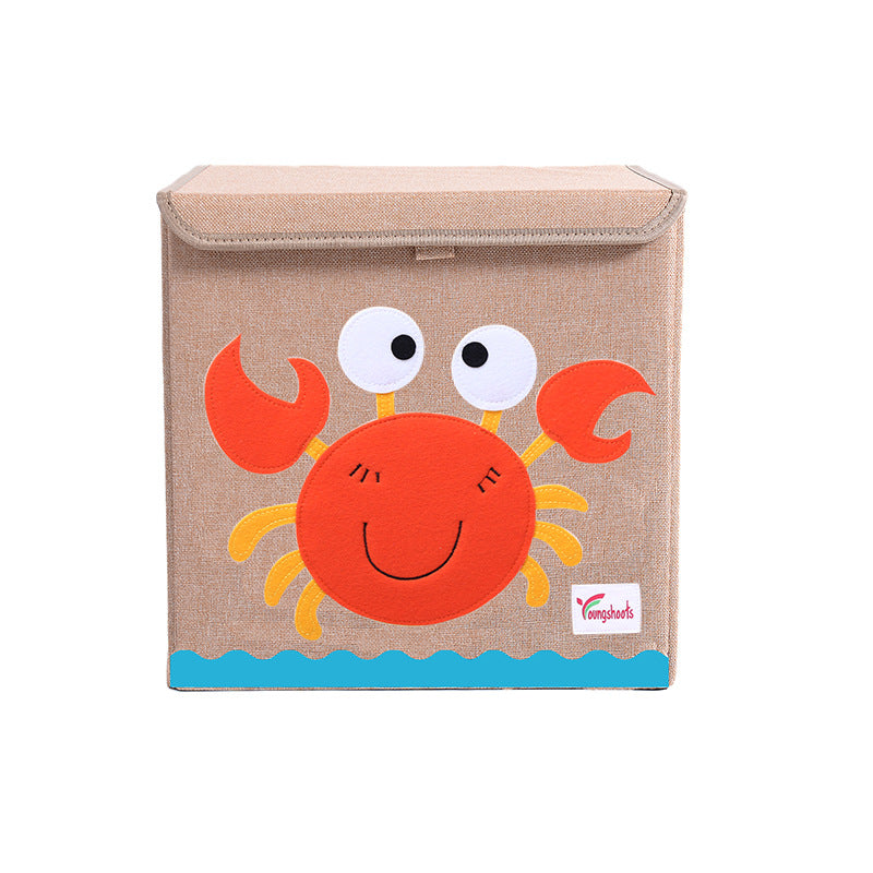 Fabric Children's Folding Toy Storage Box - Mubimart -  