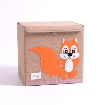 Fabric Children's Folding Toy Storage Box - Mubimart -  