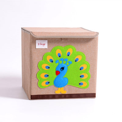 Fabric Children's Folding Toy Storage Box - Mubimart -  