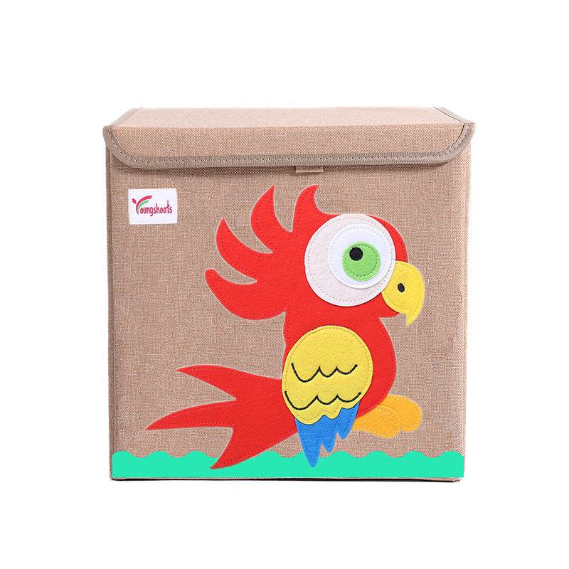 Fabric Children's Folding Toy Storage Box - Mubimart