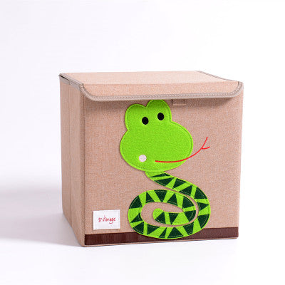 Fabric Children's Folding Toy Storage Box - Mubimart -  