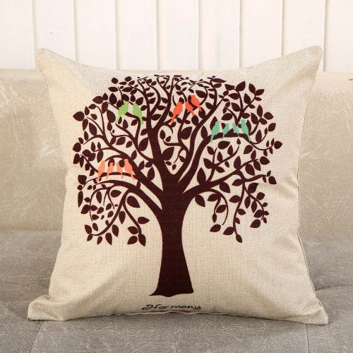 Fabric Decoration Supplies Car Gift Linen Printed Pillows Bedside Cushion Couch Pillow - Mubimart