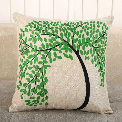 Fabric Decoration Supplies Car Gift Linen Printed Pillows Bedside Cushion Couch Pillow - Mubimart -  