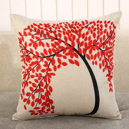 Fabric Decoration Supplies Car Gift Linen Printed Pillows Bedside Cushion Couch Pillow - Mubimart