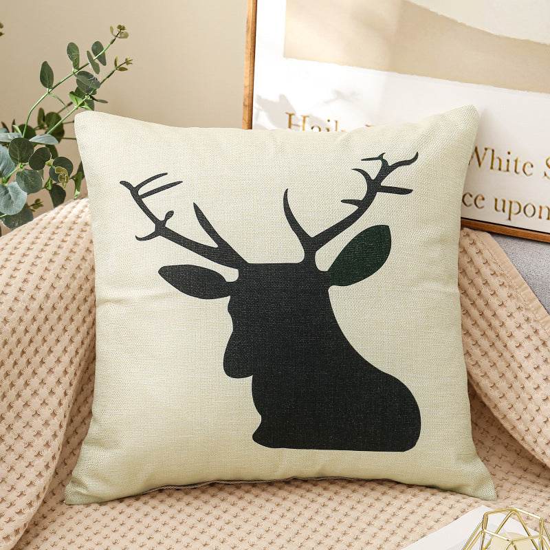 Fabric Decoration Supplies Car Gift Linen Printed Pillows Bedside Cushion Couch Pillow - Mubimart