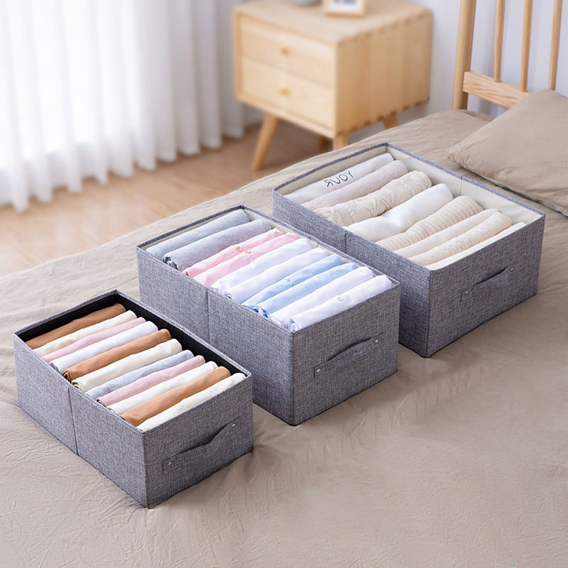 Fabric Drawer Type Desktop Basket Without Lid - Mubimart -  