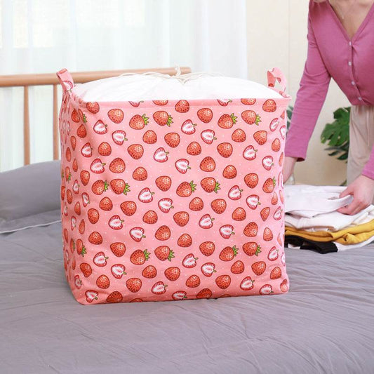 Fabric Household Clothes Storage Basket - Mubimart