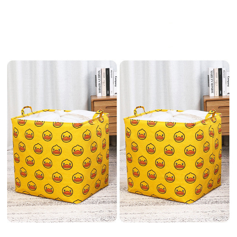 Fabric Household Clothes Storage Basket - Mubimart -  