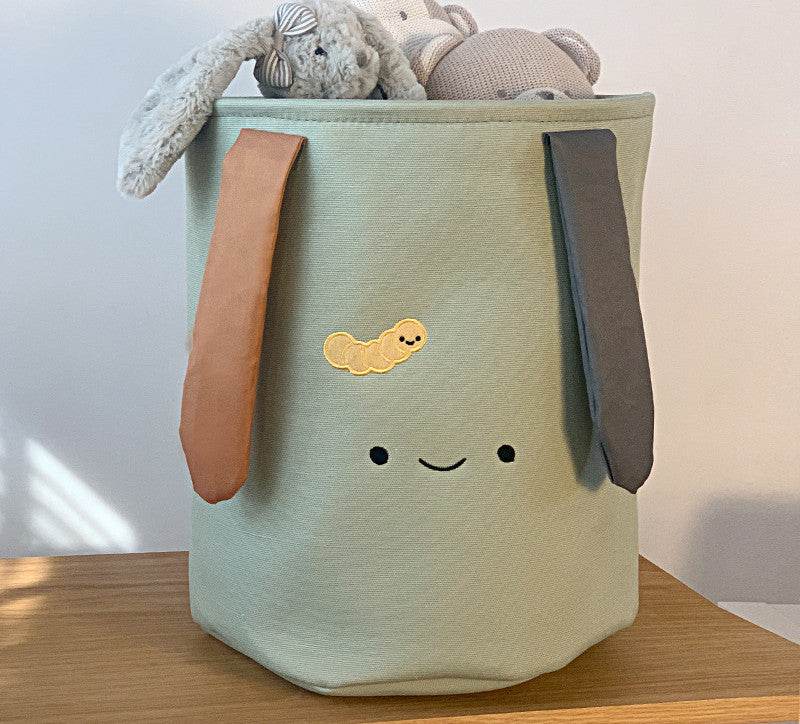 Fabric Storage Bucket Laundry Basket - Mubimart