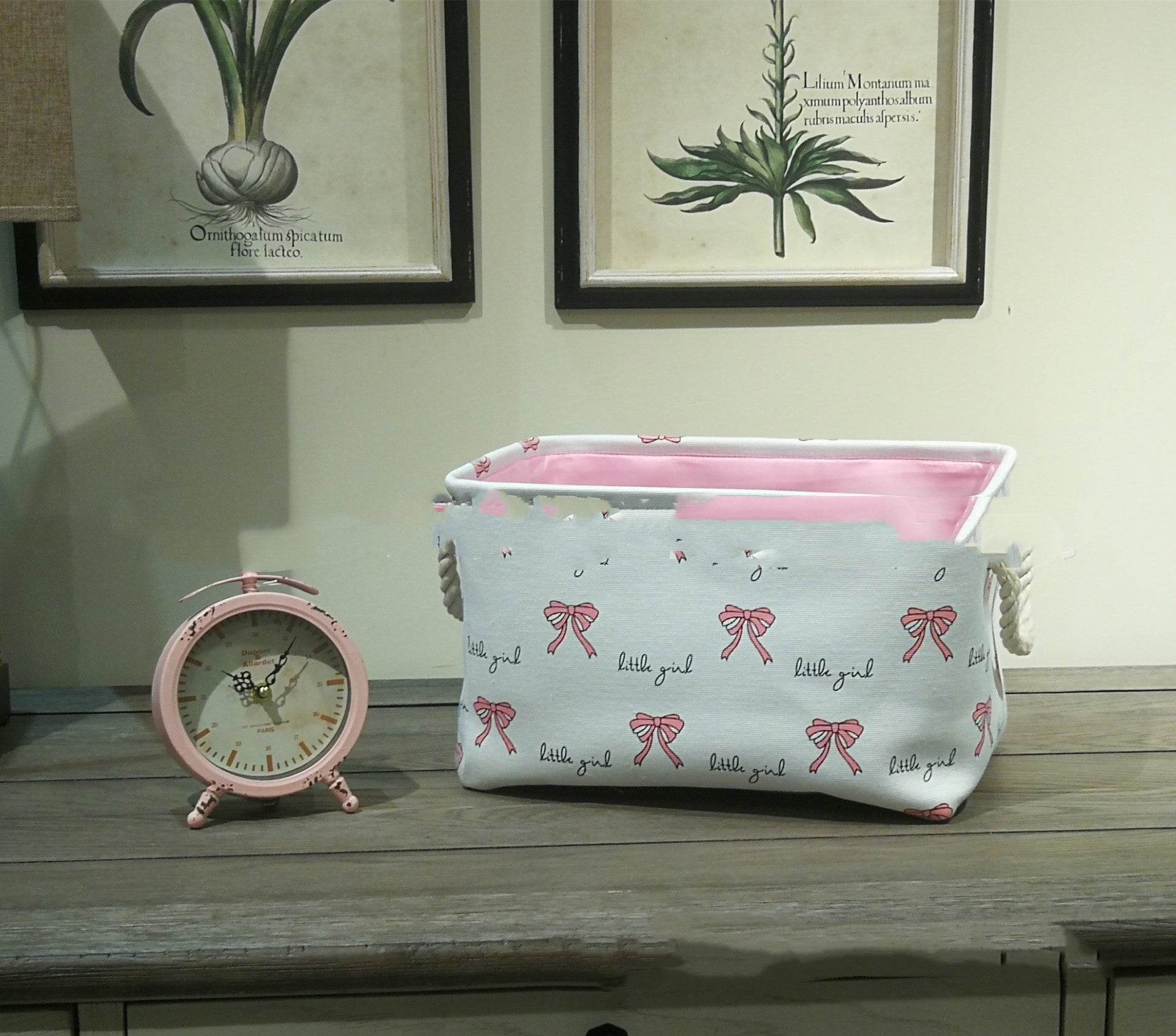 Fabric Storage Bucket Laundry Basket - Mubimart