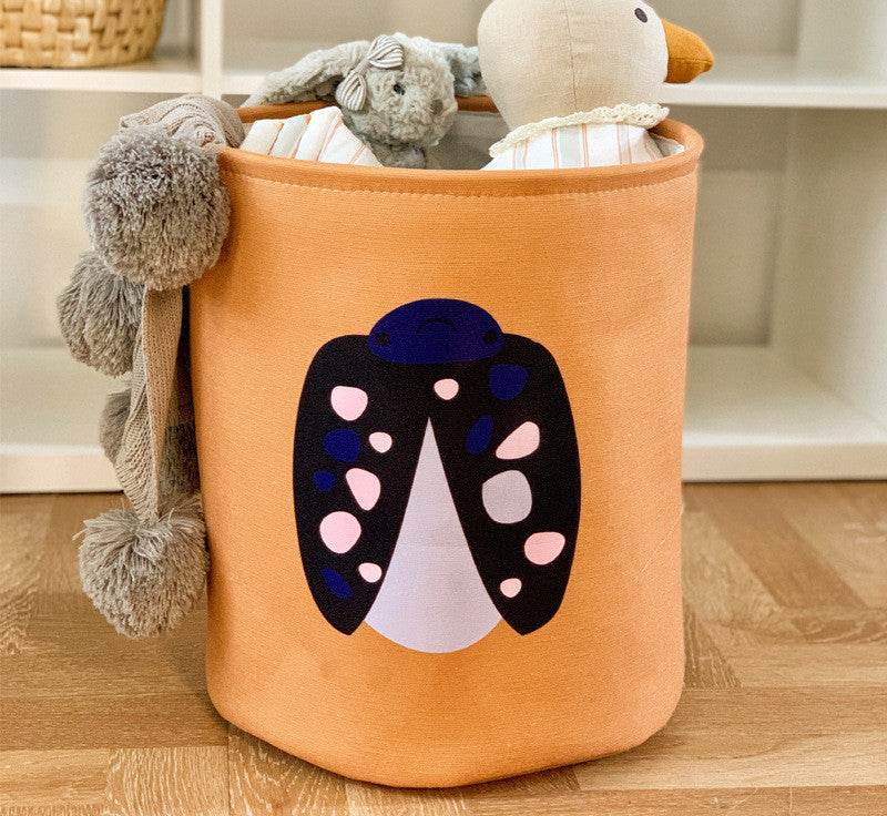 Fabric Storage Bucket Laundry Basket - Mubimart