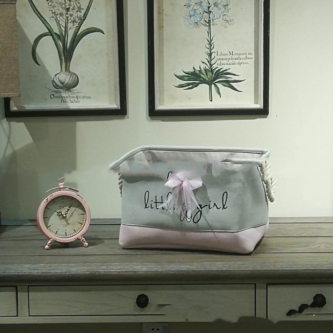 Fabric Storage Bucket Laundry Basket - Mubimart