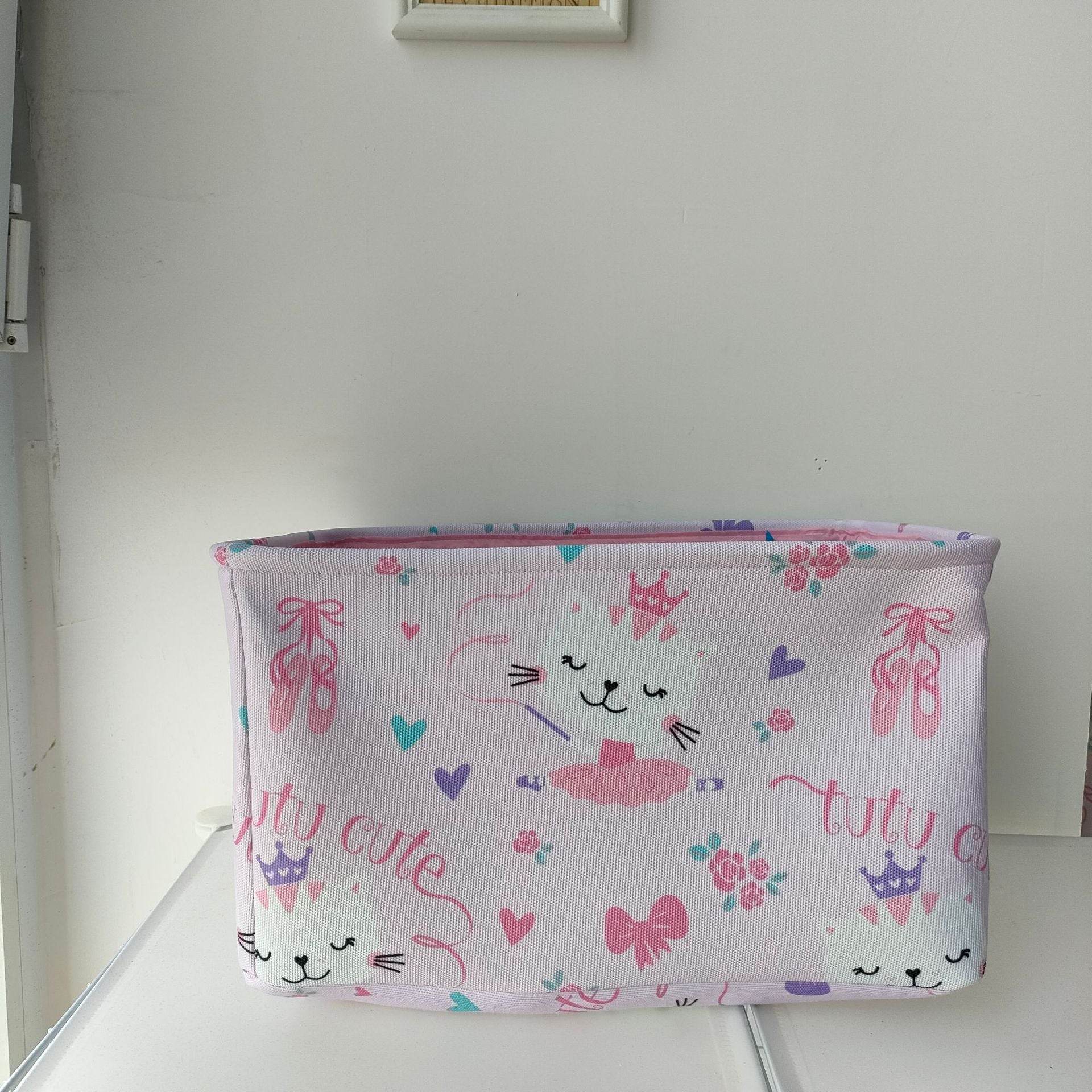 Fabric Storage Bucket Laundry Basket - Mubimart