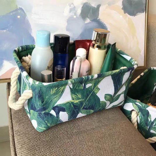 Fabric Storage Three-layer Thickened Desktop Storage Basket - Mubimart