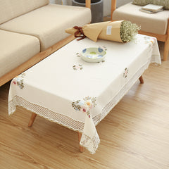 Fabric cotton floral tablecloth - Mubimart - Tablecloth 