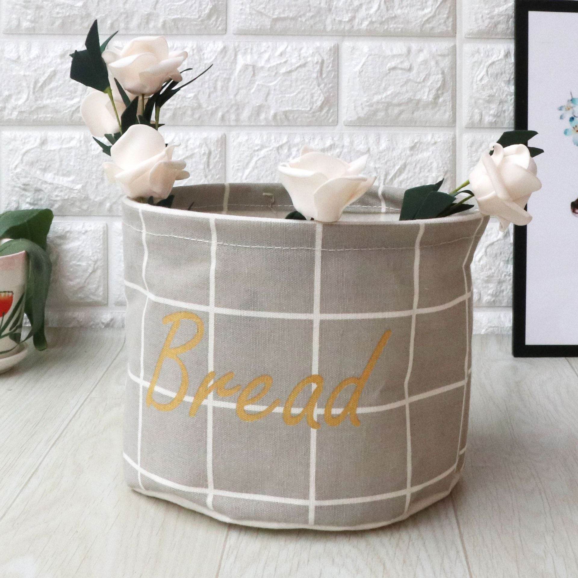 Fabric waterproof foldable storage basket - Mubimart